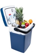 Przenośna lodówka turystyczna USB 29l niebieska z wyświetlaczem + wkład gratis