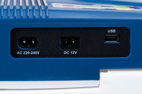Przenośna lodówka turystyczna USB 29l niebieska z wyświetlaczem + wkład gratis