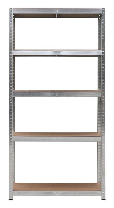 Regał magazynowy metalowy 2w1, 5 półek 150x75x30 cm