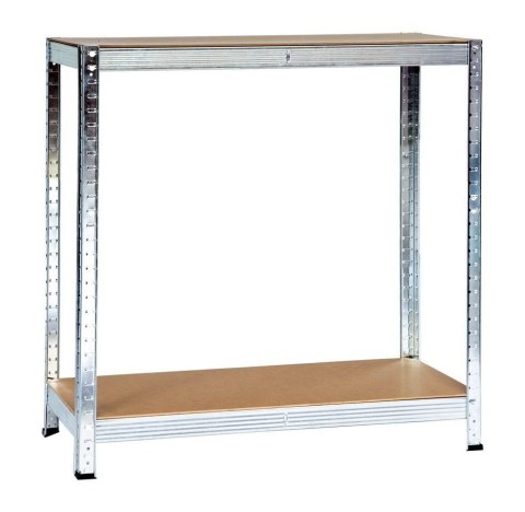Regał magazynowy metalowy 2w1, 5 półek 150x75x30 cm