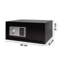 Sejf domowy biurowy zamek elektroniczny szyfrowy kluczyk kod XXL 43x35x21