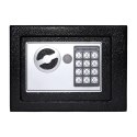 Sejf domowy z zamkiem elektronicznym na kluczyk lub kod 23x17x17 cm