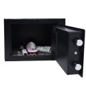 Sejf domowy z zamkiem elektronicznym na kluczyk lub kod 23x17x17 cm