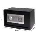 Sejf domowy z zamkiem elektronicznym na kluczyk lub kod XL 31x20x20 cm