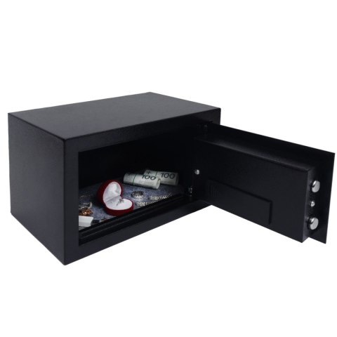 Sejf domowy z zamkiem elektronicznym na kluczyk lub kod XL 31x20x20 cm
