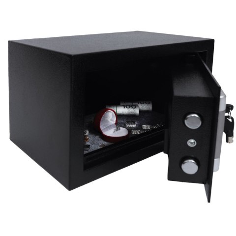 Sejf domowy z zamkiem elektronicznym na kluczyk lub kod XL 31x20x20 cm