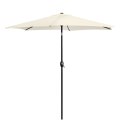 Składany parasol ogrodowy balkonowy regulowany 210 cm beżowy