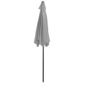 Składany parasol ogrodowy balkonowy regulowany 210 cm grafitowy