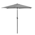Składany parasol ogrodowy balkonowy regulowany 210 cm grafitowy
