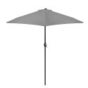 Składany parasol ogrodowy balkonowy regulowany 210 cm grafitowy