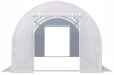 Tunel ogrodowy foliowy biały szklarnia folia 4x2x2m 8m² 2 wejścia śr. rurek 25 mm