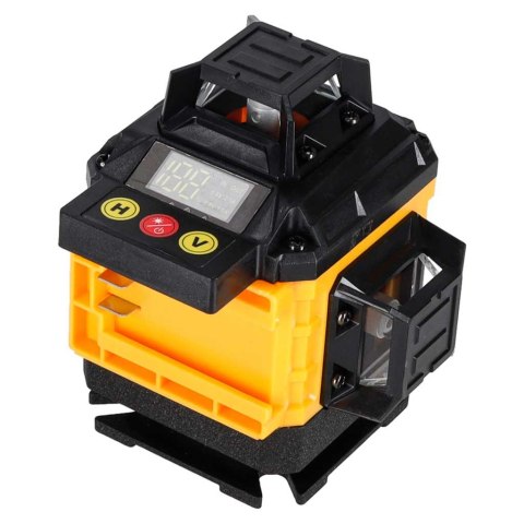 Poziomica laserowa 360° 4D laser krzyżowy 16 linii statyw uchwyt zestaw