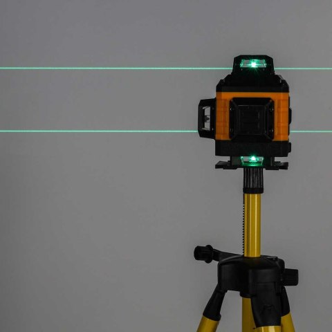 Poziomica laserowa 360° 4D laser krzyżowy 16 linii statyw uchwyt zestaw