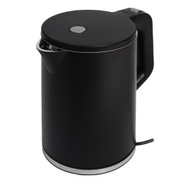 Czajnik elektryczny bezprzewodowy mały turystyczny 1500W 1.2l obrotowy czarny