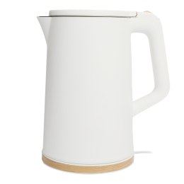 Czajnik elektryczny bezprzewodowy turystyczny 1500W 1.7l obrotowy biały