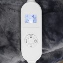 Duży miękki dwuosobowy koc elektryczny 160x180 mata grzewcza pilot timer