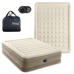 Dwuosobowy materac dmuchany 152x203x46 cm łóżko pompka 220V INTEX 64428 ND