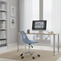 Ergonomiczny fotel obrotowy krzesło biurowe dla dzieci błękitne