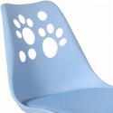 Ergonomiczny fotel obrotowy krzesło biurowe dla dzieci błękitne