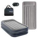 Jednoosobowy materac dmuchany 99x191x42 cm łóżko pompka 220V INTEX 64132 ND