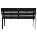 Ławka ogrodowa 126 cm z oparciem premium parkowa metalowa taras balkon