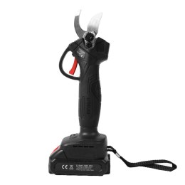 Ogrodowy sekator akumulatorowy elektryczny do gałęzi 2 akumulatory czarny