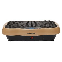 Platforma treningowa wibrująca wibracyjna masażer z pilotem i muzyką Bauerkraft beżowa