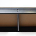 Regał magazynowy metalowy czarny 2w1 5 jasnych półek 180x90x40 cm