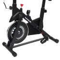 Rower treningowy cardio domowy stacjonarny Bauerkraft koło zamachowe 4kg biały
