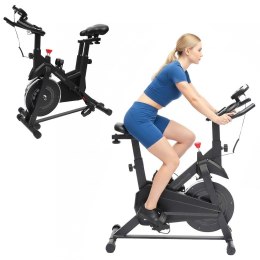 Rower treningowy cardio domowy stacjonarny Bauerkraft koło zamachowe 4kg szary