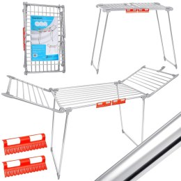 Stojąca suszarka na pranie odzież bieliznę składana balkonowa mocna duża XL