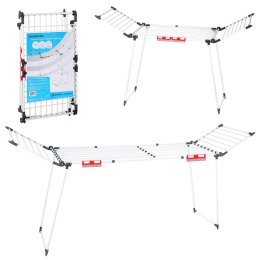 Stojąca suszarka na pranie odzież bieliznę składana balkonowa mocna rozsuwana XXL