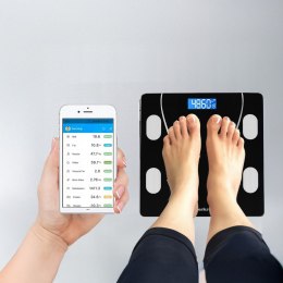 Waga łazienkowa analityczna inteligentna smart aplikacja do 180 kg