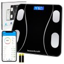 Waga łazienkowa analityczna inteligentna smart aplikacja do 180 kg