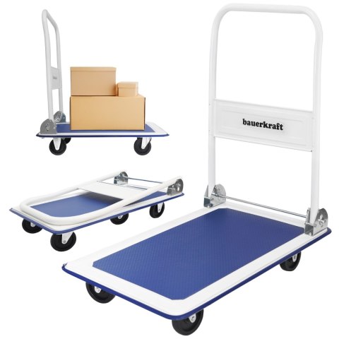 Wózek platformowy magazynowy transportowy składany ręczny 150kg