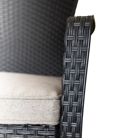 Zestaw mebli ogrodowych komplet fotele stolik technorattan taras ogród