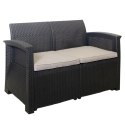 Zestaw mebli ogrodowych komplet technorattan sofa fotele stolik taras ogród