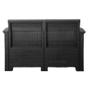 Zestaw mebli ogrodowych komplet technorattan sofa fotele stolik taras ogród