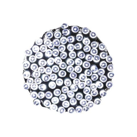 100 LED Zimne Białe Lampki Choinkowe - Wewnętrzne, Energooszczędne, Bezpieczne, Z Miedzianymi Przewodami, Polska Dystrybucja