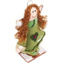 Anioł do zawieszenia w kolorze zielonym 20 cm