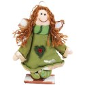 Anioł stojący w kolorze zielonym 24 cm