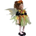 Ceramiczny Elf Ręcznie Malowany Wysokość 60 cm - Kolor Zielono-Rudy
