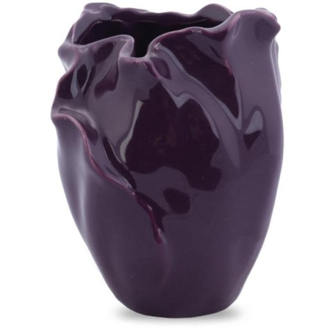 Ceramiczny Wazon 'Fioletowy Kwiat' z Antypoślizgowymi Podkładkami