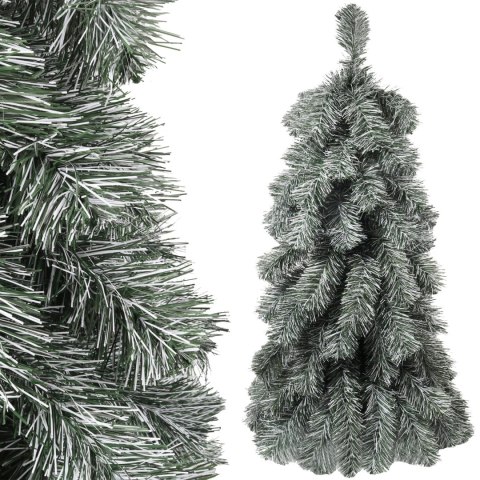 Choinka Sztuczna GOLIAT 'OLA' Wysokość 90 cm, Kolor Zielono-Biała, Wyprodukowana w Polsce