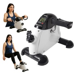 Kompaktowy rower treningowy rotor do ćwiczen rowerek rehabilitacyjny 2w1 biały