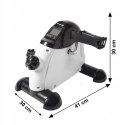 Kompaktowy rower treningowy rotor do ćwiczen rowerek rehabilitacyjny 2w1 biały