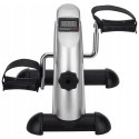 Kompaktowy rower treningowy rotor do ćwiczen rowerek rehabilitacyjny 2w1 srebrny