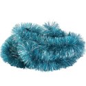 Łańcuch choinkowy Goliat - Turkusowy łańcuch dekoracyjny z folii metalizowanej 3m