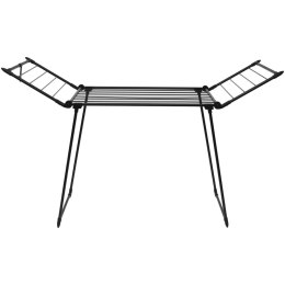 Stojąca suszarka na pranie odzież bieliznę składana balkonowa mocna czarna