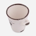 Stylowy Kubek Ceramiczny z Antypoślizgowymi Uszkami 10 cm